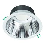 Philips LED Downlight Coreline DN142B Aluminium Wit 11W 1200lm 60D - 830 Warm Wit | Zaagmaat 155mm - IP54 - UGR<19